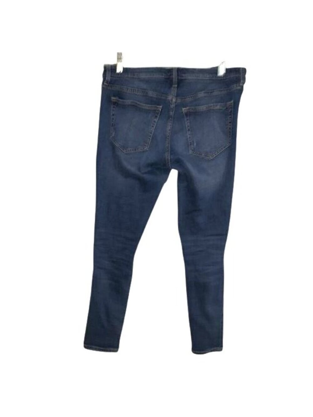 Gap Girlfriend Jeans Womens 8R Distressed Mid-Rise Dark Wash Denim Casual Pants - Picture 9 of 12